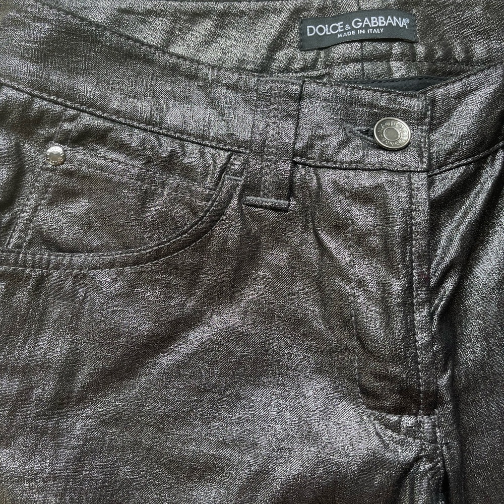 Dolce & Gabanna Metallic Jeans